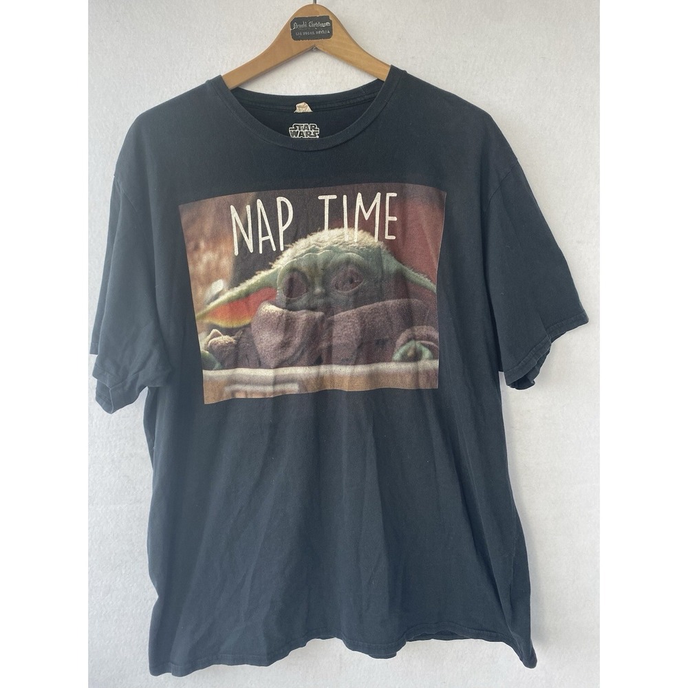 Star Wars Baby Yoda Nap Time Lounge Shirt Mens XL